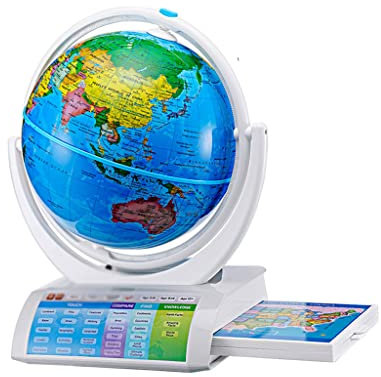 Politische Karte, Erdkugel, Tischglobus, geografischer Globus, Ar, intelligenter Globus, interaktive intelligente Sprachpunkt-Lesung, Lernen, 3D-Globus, Chinesisch, Englisch, Französisch, Italienisch,
