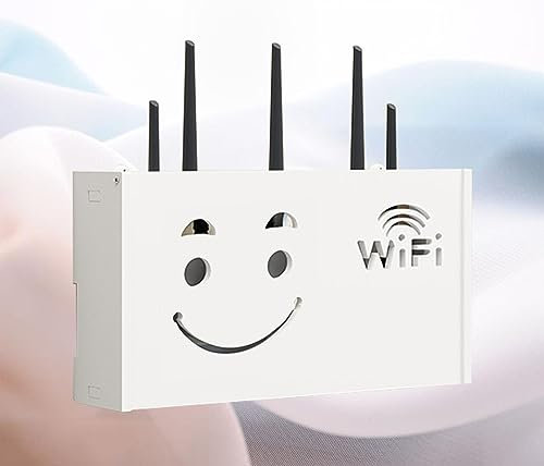Router-Aufbewahrung,WLAN Box Verstecken Router Box Verstecken Aufbewahrungsbox Klein für Kabel Wandmontierte Regale,B-38x20x8.5cm