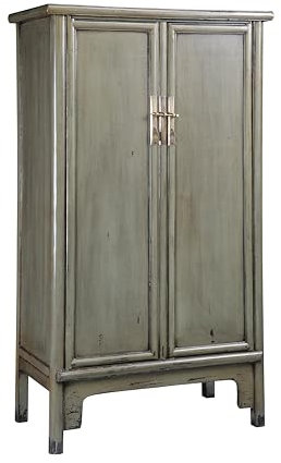 Colours of The Orient – Chinesischer Schrank Olivgrün – Olive – Orientalischer Schrank – Asiatischer Schrank – Chinesischer Hochzeitsschrank – Handgefertigt aus China – Grün