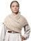 Damen Dreieckstuch Winter Herbst Strick Wrap Schal Mode Warm Damen Pullover Halstuch Cape, beige, One size