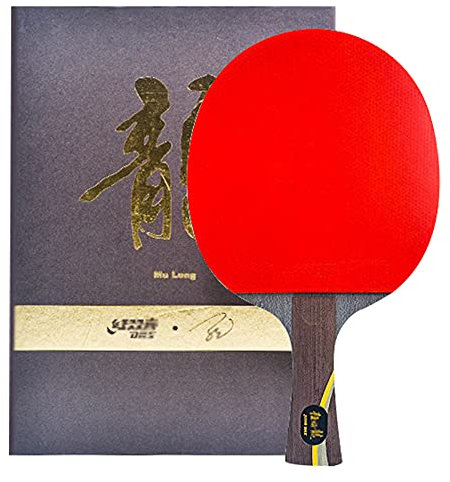 BBAUER Wettkampf-Tischtennisschläger, Angriff Und Verteidigung Tischtennisschläger Mit Holz Und Carbon Gemischt/As Shown/Short Handle