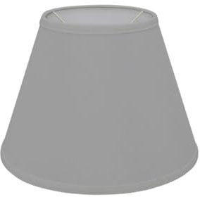 Paralume a forma di tronco di cono o cono in tessuto per bottiglie, lampade da terra o da tavolo. Marca Stappa e illumina (25, Grigio)