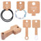 100 Stück Schmuck Display Karten Armband Ohrring Displaykarten, Kraftpapier Selbstklebenden Display Karten Für Halsketten, Armbändern, Fußkettchen, Haarringen, Schmuck Hängeetiketten(10 X 4 Cm)