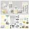 DPKOW 6 Blatt Eid Kerzentattoos Ramadan Deko Eid Ramadan Wasserschiebefolie Kerzen Ramadan Tischdeko Eid Mubarak Kerzensticker Mashallah Bismillah Alhamdulillah Kerzen Tattoo DIY Eid Ramadan Geschenke