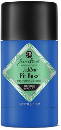 Jack Black Jackzen Pit Boss Antitranspirant und Deodorant für Herren, 75 ml, Bambus und Violett, Deodorant für empfindliche Haut