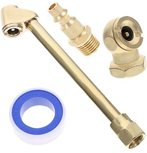 Hoement 1 Set Luftklemmen Set Reifenfüller Spannfutter Reifenfüller Kugel Luftspannfutter Kompressor Zubehör Reifen Luftspannfutter Reifenfüller Düse Reifenreparaturset