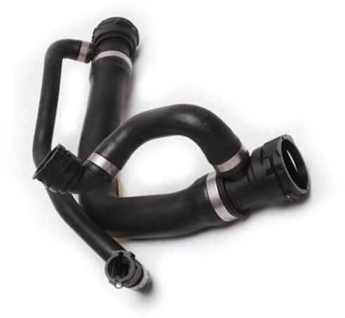 PDDEAGT Manguito de refrigeración de radiador superior 17127534918 para BMW E60 E61 E63 E64 540i N62 B40 A 550i 650i N62 B48 Negro Caucho 1 unidad Artículo físico