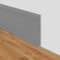 Rodapies autoadhesivo rodapié blando de PVC 10cm de ancho zócalos decorativos base de pared zócalo flexible autoadhesivo molduras decorativas para pared (Grano de madera gris claro, 10cm×18m)