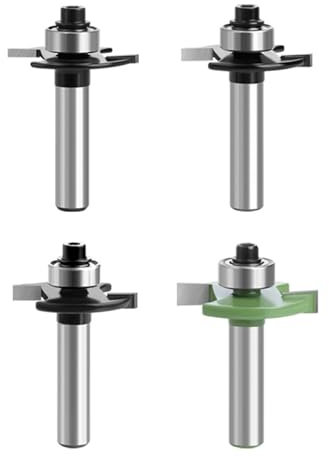 Fresa para fresadora superior, fresa de disco para fresadora superior, vástago de 8 mm, 2 mm, 3 mm, 4 mm, 5 mm, con rodamientos de bolas, herramientas para trabajar la madera, fresadora a ras para