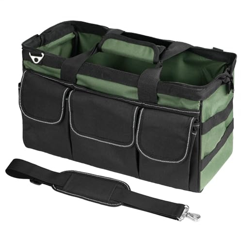 Werkzeugkasten-Organizer, große Werkzeugtasche, Werkzeugtasche, robuste Werkzeugtasche, Oxford-Werkzeugtasche, mehrere Aufbewahrungstaschen und vielseitig für einfachen Transport für Experten und