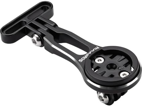 ROCKBROS Supporto Computer Bici, Supporto Contachilometri Bici in Alluminio, Universale per Gopro, Luce Anteriore e Computer Bicicletta, Compatibile con Garmin, Bryton, Wahoo, Tipo Regolabile