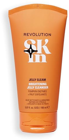 Revolution SKin, Jelly Glow Brightening Cleanser, Detergente Viso Illuminante con Esfoliante, Vegano e Cruelty-Free, 150ml