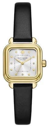 Kate Spade New York Women Analog Quartz Watch with Leather Strap KSW1865