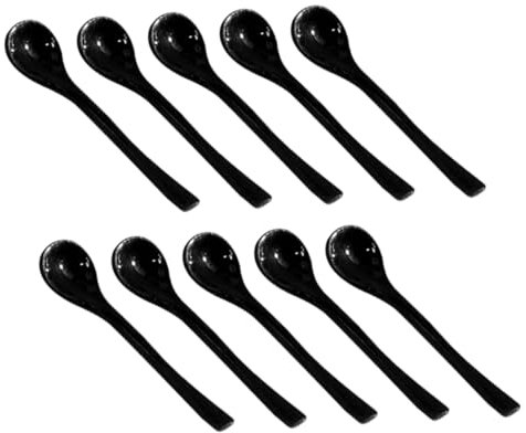 JOINPAYA Miniverse Küche 10st Mini-eisportionierer Muffinförmchen Mini-hauslöffel Mini-dinge Brot Puppenhauszubehör Bausatz Puppenwagen Erdnussbutterbecher Einzigartig Zinn Harz Black Miniatur Zubehör