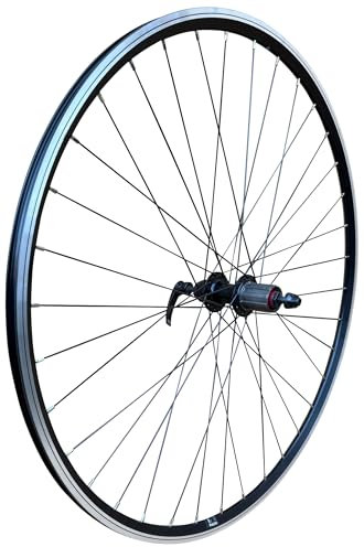 Baldys 700c 8/9/10/11 Speed Cassette Road Racing Bike Rear Wheel BLACK QR Hub