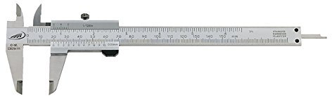 PREISSER MESSTECHNIK GMBH 0185501 Taschenmessschieber L.150mm Ablesung 0,05mm PREISSER Schnabel-L.40mm