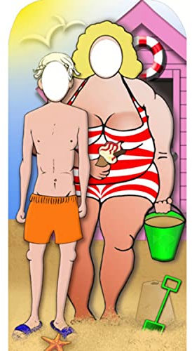 Star Cutouts SC134 Seaside Couple Stand in Cardboard Cut Out