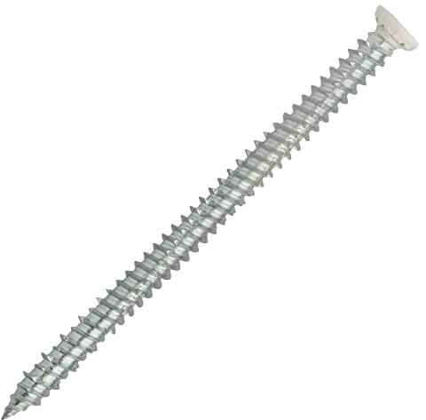 SCELL-IT Boîte 100 Vis béton à fixation directe 7.5x72 mm Tête fraisée blanc T30 - VFD75072F