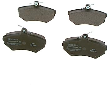 Bosch BP267 - Brake Pads Car Front Axle - Bosch Quality - Reduced Noise and Dust - ECE-R90 Certified - Copper-Free - 1 Set of 4 Pads - With Accessories
