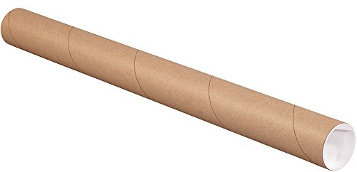 Box USA Shipping Tubes 2L x 18W, 50-Pack | Cardboard Mailing Tube for Packing, Shipping and Mailing 218