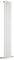 Milano Alpha - White Vertical Single Flat Panel Radiator - 1600mm x 280mm