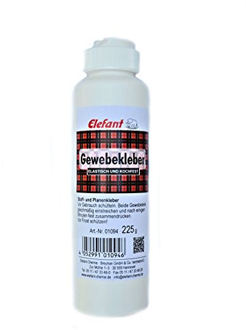 Unbekannt 1 Flasche 225g Gewebekleber Textilkleber Planenkleber Stoffkleber, elastisch und Kochfest