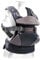 Lascal M1 Carrier, Porte-bébé ergonomique pour faciliter les transports, Portage bébé pour nouveaux-nés et bambins (3,5 kg – 15 kg), Accessoire bébé M-Seat, Noir/Gris