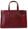 Cluty Handtasche Echt Leder Damen | Made in Italy, Kroko Handtasche, Schultertasche, Henkeltasche, 3 Fächer, Smartphonefach, abnehmbarer Schultergurt | 016658