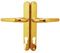 Vita Upvc Door Handle 215mm Screw Fix Spring Loaded