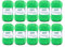 Gründl Wolle Cotton Fun - Wolle zum Häkeln - Strickgarn - Häkelgarn - Pflegeleicht und hautfreundlich - 100 % Baumwolle - 10 Knäuel 50 g / 115 m - Nadelstärke 3 - 4 - Froschgrün