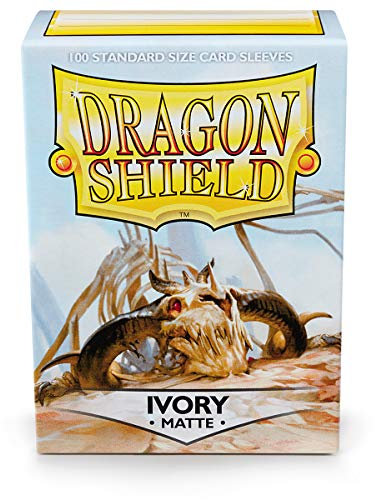 Arcane Tinmen ART11017 Dragon Shield: Matte – Ivory (100)