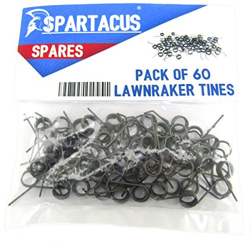 Spartacus 60 x Replacement Lawn Raker Scarifier Tines Tynes For Powerbase 400