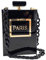 Boutique De FGG Schwarz Paris Parfümflasche Acryl Clutch Handtasche Damen Abendtasche für Party Kette Umhängetasche,Mini
