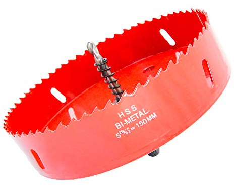 Scie-cloche LAIWEI HSS avec mandrin pour bois, panneau PVC et plaque en plastique (150 mm)