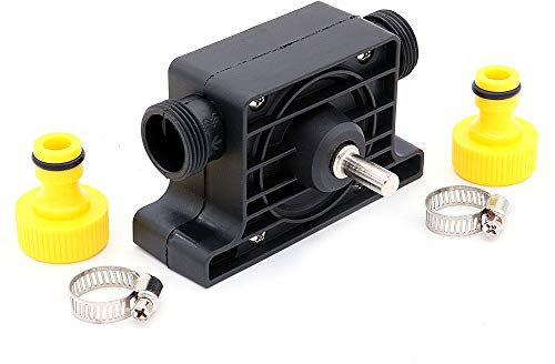 NUZAMAS Drill Water Pump, Self Priming, Electric Drill Powered Pump with Water Hose Quick Connectors, Suitable for Fish Tank, Aquarium, Pond, Statuary, Garden Fountain