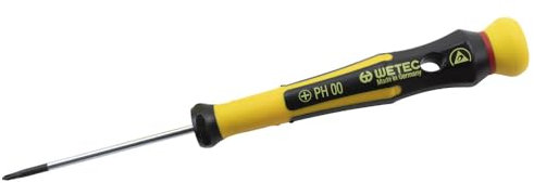 WETEC Phillips-Präzisionsschraubendreher, ESD, PH00x60 mm, 160 mm (Kreuzschlitz-Präzisionsschraubendreher ESD-Torx-Schraubendreher Schraubendreher Schraubenzieher Phillips Präzisionsschraubendreher)