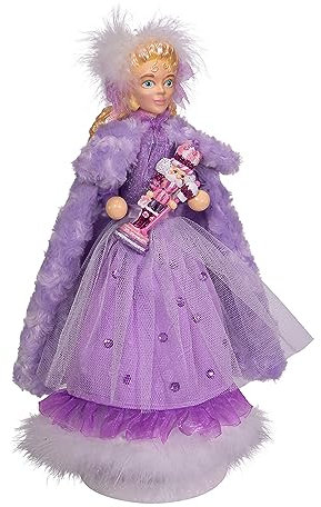 Kurt S. Adler 15-Inch Hollywood Sugar Plum Clara Nutcracker Nussknacker, Mehrfarbig