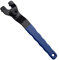 Universal 10-52mm Angle Grinder Adjustable Wood Angle Grinder Spanner with Hexagon Socket Hole,Grinder Lock-Nut Wrench Pin Key Wrench with Plastic Handle Blue Black with Non-Slip Plastic Coated Grip