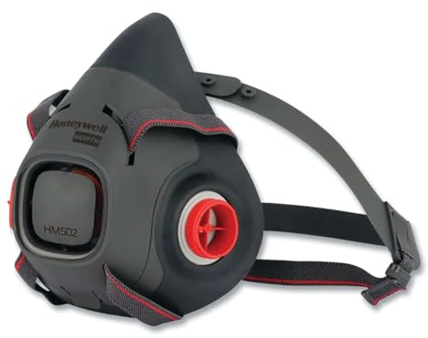 Half Mask Respirator,Black,M Mask Size