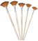 Pinceau en Éventail, Changrongsheng 5 Pcs Artiste Pinceaux de Peinture, Pinceaux Peinture Acrylique, Nylon Pinceaux Artiste, Pinceau de Peinture à l'huile, Cadeaux Anniversaire pour Débutant Enfant