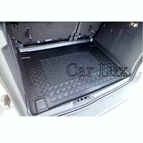 Car Lux AR33195 - Alfombra Bandeja Cubeta Protector Cubre Maletero a Medida para Ford Tourneo Connect Desde 2013-