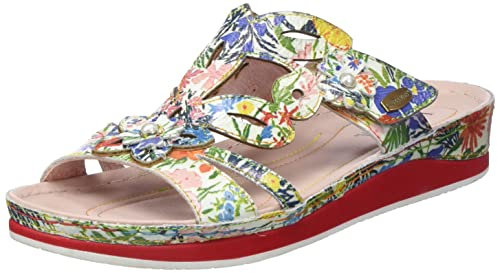 LAURA VITA Femme BRCUELO 99 Flat Sandal, Rouge, 37 EU
