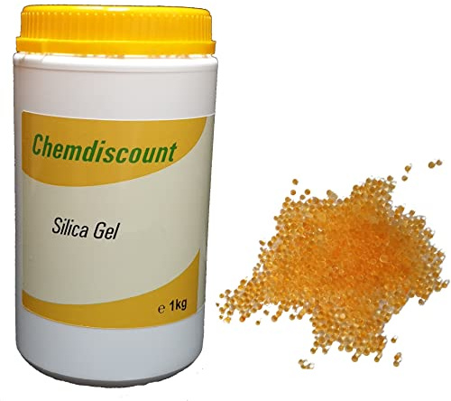 1kg Silica Gel mit Farbindikator orange in einer luftdicht wiederverschließbaren Dose Silicagel Silika Gel Silikagel regenerierbares Trockenmittel