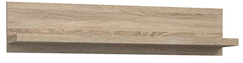Newroom Wandboard Sonoma Eiche Wandregal Modern - 120x25,6x21,9 cm (BxHxT) - Bücherregal Hängeregal Wandpaneel - [Cosima.Seven] Wohnzimmer Wohnstube Büro