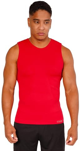 Funktionsshirt - Tanktop Unterzieh-Shirts Ärmellos Seamless - WARM UP -, Herren Sport Top