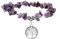 MILAKOO Amethyst Edelsteine Armband Damen Lebensbaum Armband Damen 7 chakra armband