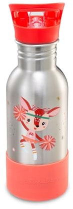 LILLIPUTIENS - Gourde enfant inox 600ml - Wonder Stella - Avec paille et base en silicone antichoc - Parfaite pour l’école, le pique-nique et les promenades - dès 2 ans - 84471
