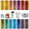 LUCKIGUCK Infusible Transfer Ink Sheets 14 Stück/Set, Vorgedrucktes gefärbtes Sublimationspapier 4.5X 12 Eisen auf T-Shirt und Tasse