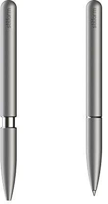 stilform 200035 Kugelschreiber – patentierter Ballpoint PEN, verschiebbare Kappe mit Magnet – Titan DLC