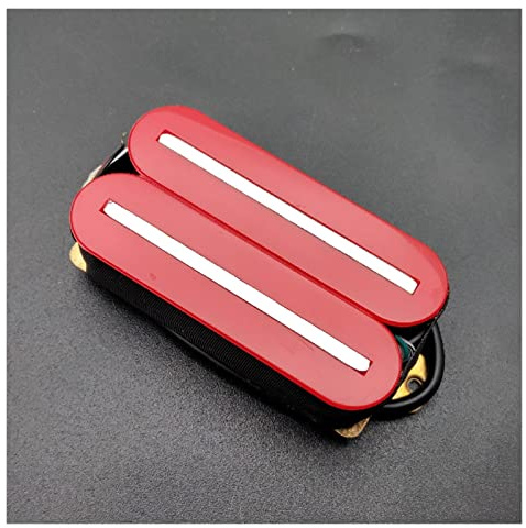Humbucker Dual Coill Rail Guitar Bridge Electric Guitar Pickup Mit Stahlpol Multi Color Gitarren-Pickup-Set (Color : Pink)